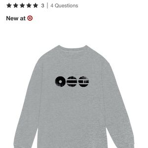 BTS Target Exclusive Long Sleeve T-Shirt - Gray XL
(New)